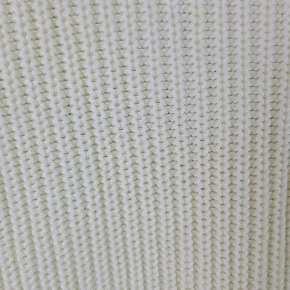 Talbots 100% cotton elbow length sleeve crew neck sweater with button detail - Picture 5 of 7